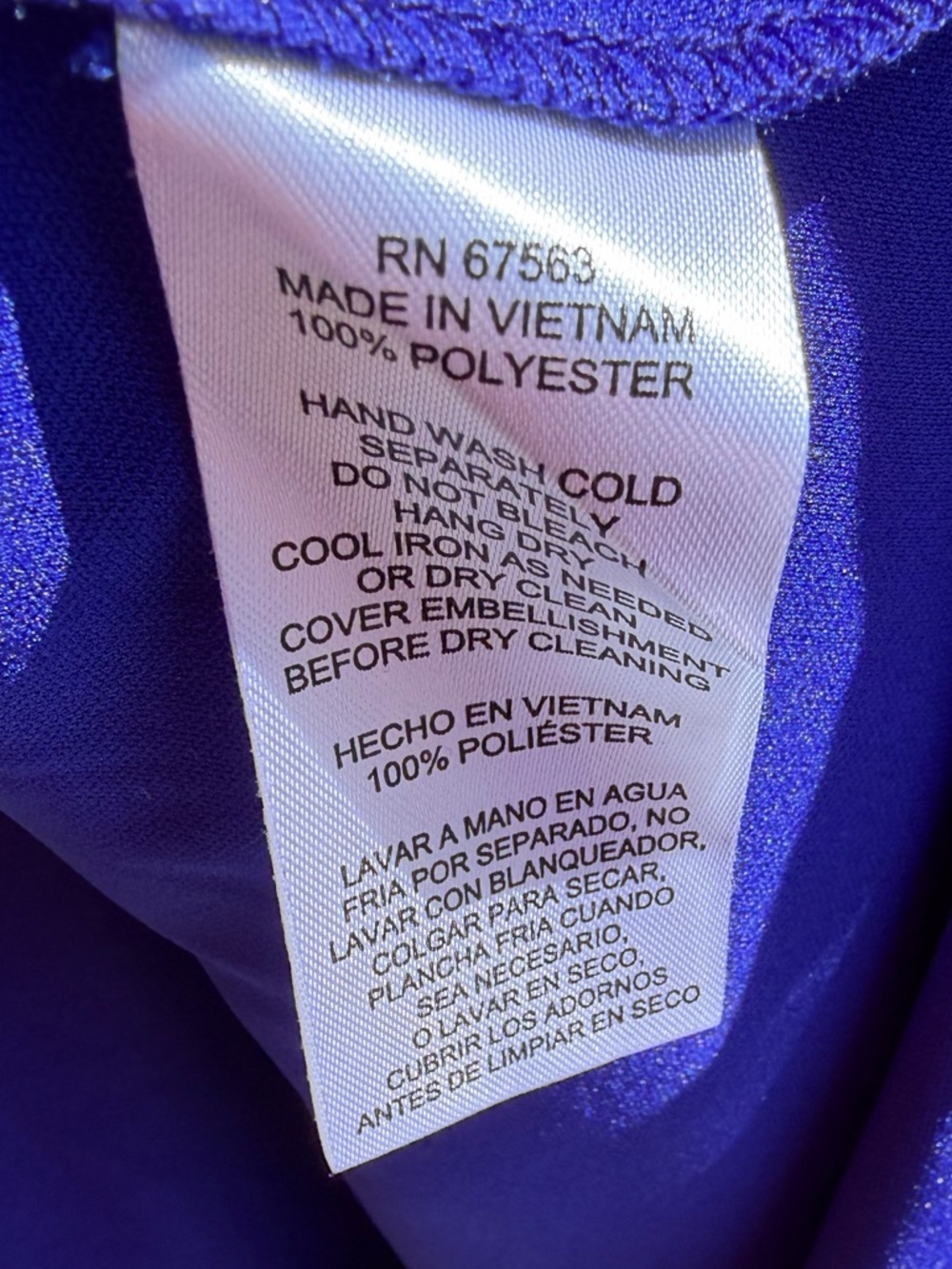 🆕🫐SLNY Blue Layered Chiffon Dress Size 6 Ruffle Cocktail Party Wedding Guest - Picture 16 of 16